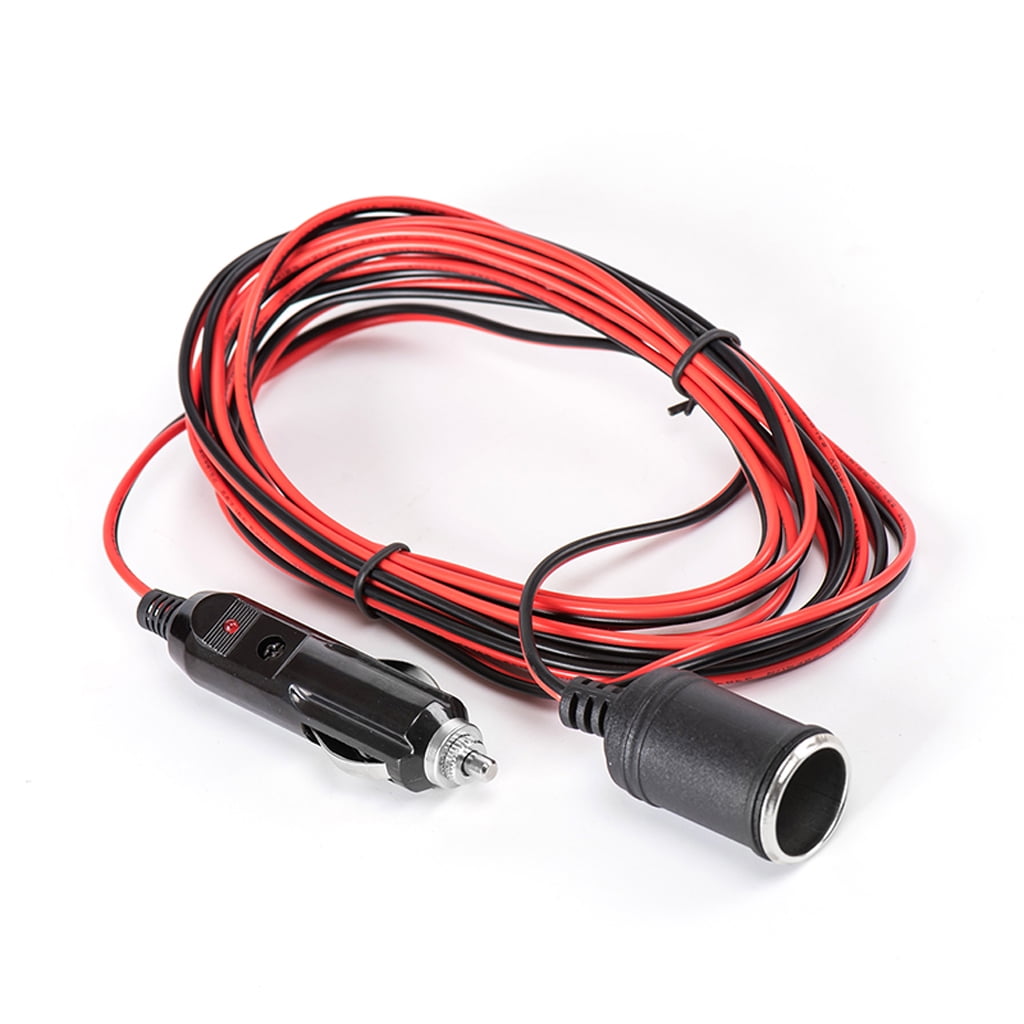 air compressor cigarette lighter adapter Cigarette Lighter Extension Cord Socket Plug 12/24 Volt for Air Compressor  Pump Tire Inflator Vacuum Cleaner