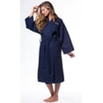 thumbnail image 3 of Womens Long Waffle Kimono Lightweight Cotton Robe, Hotel Spa Bathrobe for Women  - Adult - Unisex - Taupe - XXL, 3 of 10
