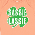 thumbnail image 4 of Inktastic St. Patrick's Day Shamrock Logo Weathered Sassie Lassie Boys or Girls Baby Bodysuit, 4 of 5