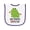 White and Purple, variant on Inktastic My Poppy Loves Me Grandson Frog Baby Terry Cloth Bib