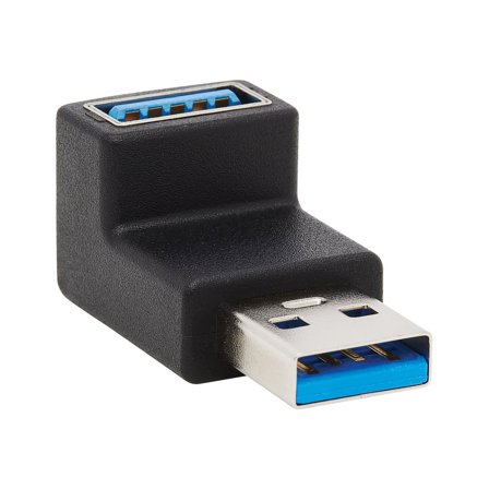 Eaton Tripp Lite Series USB 3.0 SuperSpeed Adapter USB-A M/F Up Angle Black