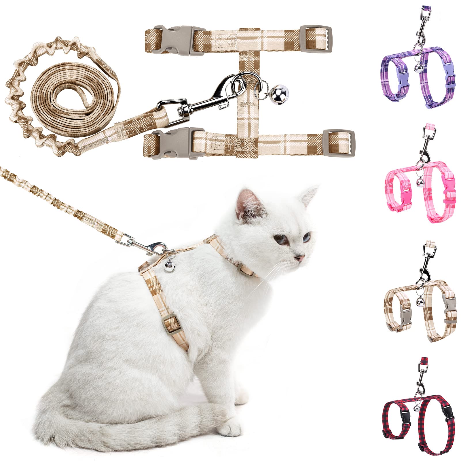 BEAUTYZOO Cat Harness and Leash Set Escape Proof for Walking, Kitten ...