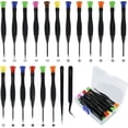 thumbnail image 1 of EIMELI  20pcs Screwdriver Set Small Magnetic Screwdriver Set with Y-shape Hexagonal Pentagonal Flathead Phillips Slotted, 1 of 8