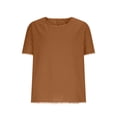 thumbnail image 4 of Gamivast Linen T Shirts for Men Scoop Neck Short Sleeve Casual Daily T Shirts Cotton Regular Fit Solid Edge Soft Stretchy Tshirts Shirts Summer Tops, 4 of 6