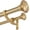 Warm Gold, variant on Double Curtain Rods, 36-72inch Telescoping Drapery Rods 1Inch Diameter Large Rod 5/8inch Small Rod with URN Finials Window Treatment Finish, Warm Gold