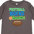 thumbnail image 4 of Inktastic Football Legend in Training Boys Long Sleeve Toddler T-Shirt, 4 of 5