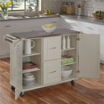 thumbnail image 2 of Homestyles Dolly Madison Wood Kitchen Cart in Off White, 2 of 22