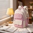 thumbnail image 5 of School Backpack for College High Middle School,Cute Aesthetic Teen Bookbag for Teens Women,Fashion Student Backpack with Water-Resistant Material,Lightweight Travel Daypack (#28), 5 of 5