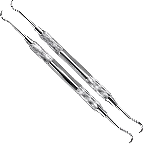 ACDANC Professional Tartar Scraper Tool - Double-Ended Tartar Remover for Teeth (Pack of 2)