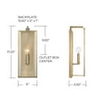 thumbnail image 2 of 1 Light Wall Sconce In Contemporary Style-17.25 Inches Tall And 6 Inches Wide Capital Lighting 625111Ad, 2 of 7