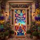 thumbnail image 1 of Pancarta para fiesta de Nochevieja | Cortina de tela para colgar en la puerta | Tapiz de poliéster de 70,8 x 35,4 pulgadas para decoración de fiestas navideñas y ambiente festivo., 1 of 6