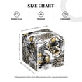 thumbnail image 4 of Lsque Tulips Flowers Printed Tissue Box Cover Holder, Facial Paper Organizer Dispenser,Square with Bottom Belt, PVC Leather Decorative Organizer, 4 of 8
