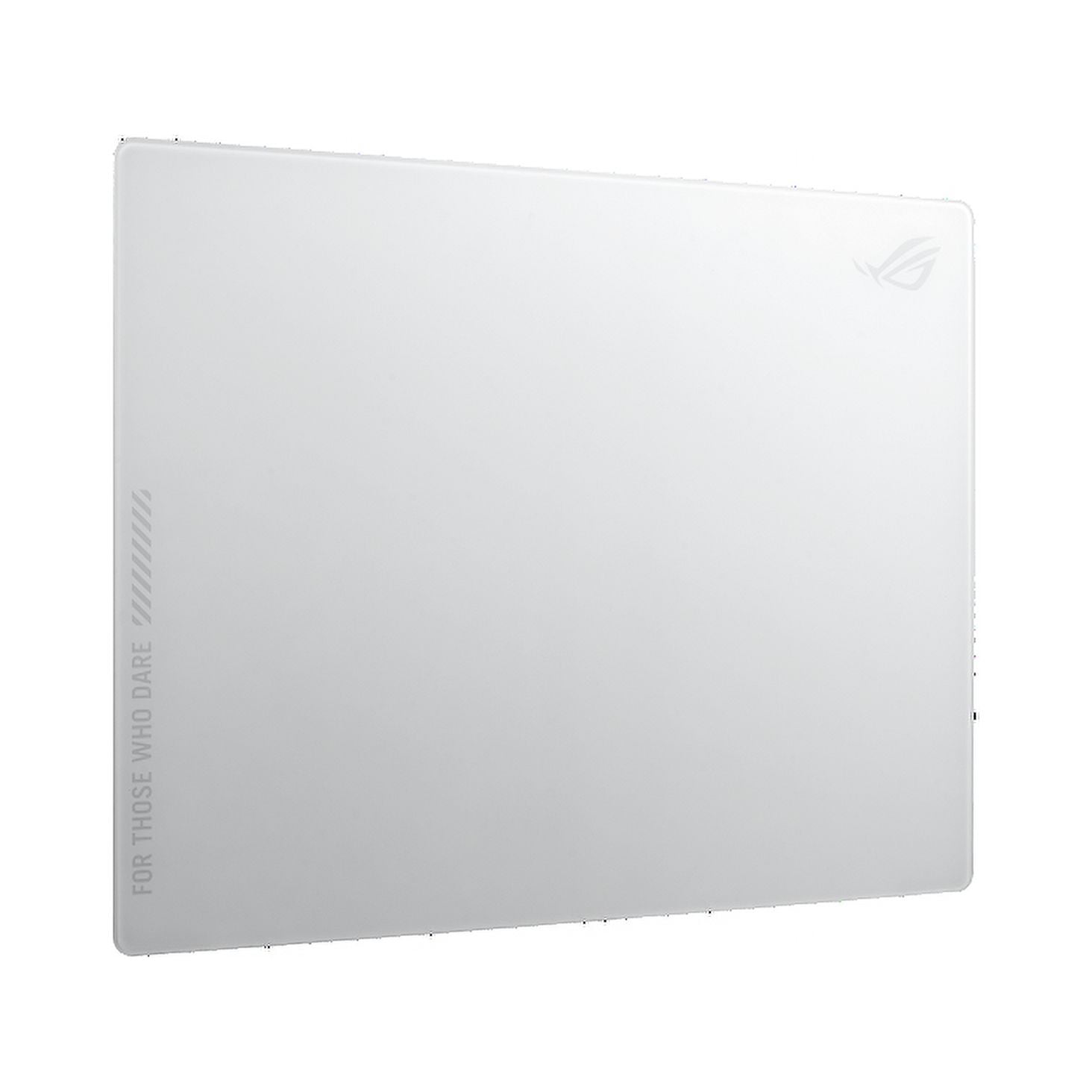ASUS ROG Moonstone Ace L Glass Gaming Mouse Pad, Ultra-smooth Surface, Noise-Reducing Design, 9H Tempered Glass, Impact & Scratch Resistant, Anti-slip Silicone Base, 500 x 400 mm, Moonlight White