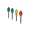 thumbnail image 3 of Indoor/Outdoor Jumbo LED C9 Christmas Bulb Pathway Lights, 4', 4 Count, by Holiday Time, 3 of 6