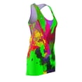 thumbnail image 3 of Women's Cut & Sew Racerback Dress (AOP) Flamin' Neon, 3 of 7