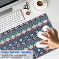 thumbnail image 4 of Long Mouse Pads for Desk,Multicolor Geometric Boho Pattern Desk Mats on Top Of Desks, Desk Mouse Pad Extra Large with 3mm Non-Slip Base and Stitched Edge for Gaming,Office,Work,Home 31.5"x11.8", 4 of 6