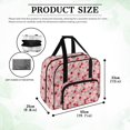 thumbnail image 6 of ZIATUBLE Cherry Travel Sewing Machine Bag Daisy Portable Padded Storage Universal Sewing Machine Case and Organizer Soft Sewing Kit Storage Compatible with Most Standard Sewing Machines, 6 of 7