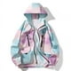 thumbnail image 2 of Chaqueta con cremallera Tie-Dye para hombre, chaquetas a rayas con bloques de Color Hip Hop a la moda, prendas de vestir de primavera 2024 con bolsillos, abrigos deportivos, 2 of 5