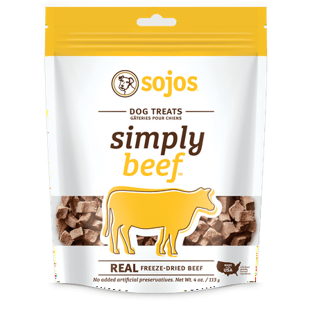 UPC: 0755709720048 | Sojos Simply Beef Freeze-Dried Dog Treats  4 oz