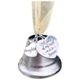 thumbnail image 1 of Inteprter Campana colgante conmemorativa de Navidad ala de Ángel enlace campana de plata una pieza de mi corazón está en el cielo colgante de árbol de Kits de decoración para fiestas No.8 Inteprter HA045224-08, 1 of 5