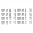 thumbnail image 1 of 44 Sets of Mirror Holder Clips Kit Plastic Mirror Clip Mirror Holder Clips Glass Retainer Clips Kit,44 x mirror clips 44 x anchor 44 x screws,Transparent, 1 of 6