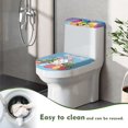 thumbnail image 3 of Suhoaziia Toilet Tank Cover Replacement Easter Toilet Lid Tank Lid Dust Cover Toilet Tank Dust Cover,Bunny Tulip Softness Breathable Elongated Toilet Lid Cover Dust Cover, 3 of 5