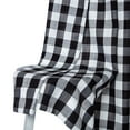 thumbnail image 5 of Haperlare 37"W x 84"L Farmhouse Plaid Curtain for Living Room Farmhouse Blackout Window Curtain Panels for Bedroom, Black/White, Set of 2, 5 of 10