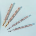 thumbnail image 3 of MIALLO Fashion Silvery & Golden Bobby Pins 4 Pack, Sparkly Full Rhinestone Hair Clips, Delicate Everyday Hair Accessories for Women and Girls, 3 of 7
