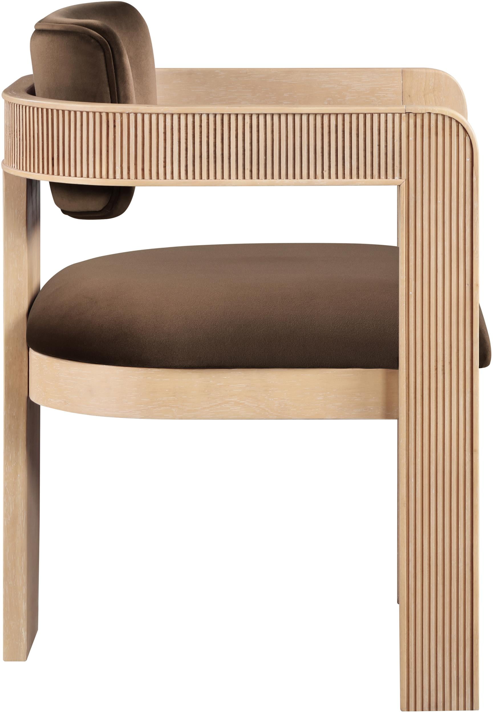 Meridian Furniture Sacha Brown Velvet Dining Chair (Set of 2)