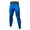 Blue, variant on Men's Four Seasons Simple Exercise Compression Pants - Fitness Running Stretch Basketball Base Training - Polyester - Solid - All Sizes
