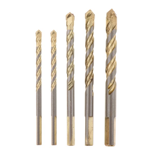 Juego de Brocas Triangures Multimaterial para Baldosas, Hormigón, , Plástico, , Piedra - PCS piezas Sunnimix brocas triangulares