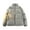 Light Gray, variant on Dpytoraw Mens Winter Solid Color Zipper Pocket Thick Warm Padded Jacket Hoodless Coat Thick Coat