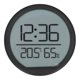 thumbnail image 1 of Multifunctional Indoor Thermometer and Hygrometer, Slim and Accurate, Digital Wall Clock for Home, Office, Bedroom, Black, 1 of 4