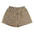 thumbnail image 4 of Skymirror Casual Plaid Print Elastic Waist Men Underwear Summer Beach Pants Boxers Shorts, 4 of 5