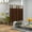 Brown, variant on Demi Bonn 5.6ft 4 Panel Folding Screen Room Divider with Metal Frame for Home Decor, Sturdiness & Privacy, Beige