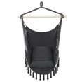 thumbnail image 3 of Tcbosik Hammock Chair with Pillows for Indoor & Outdoor, Portable Hanging Swing Chair for Camping, Picnic, Fishing, Gray, 3 of 9