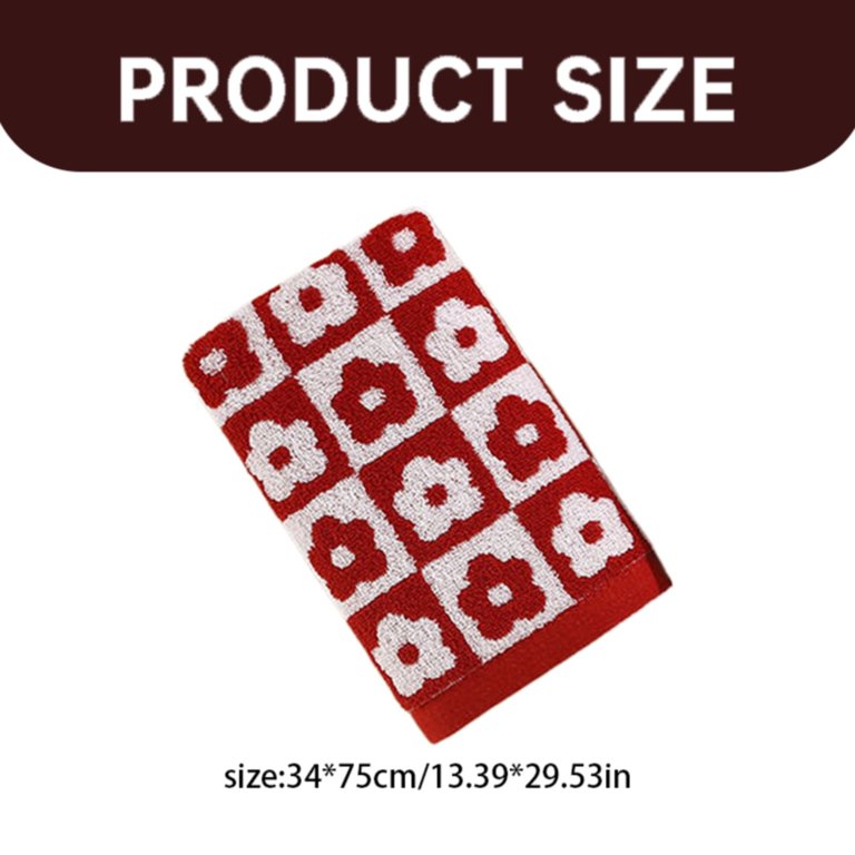 ◆タチカワ◆バーチカル◆W318×H203◆Z-2512BL6◆ Jacquotha Checkered Bath Towel, 100% Cotton Bathroom Towels