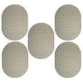 thumbnail image 1 of Furnish My Place Union Indoor/Outdoor Commercial Beige Color Rug, Pet-Friendly, Home Decor Commercial Rug for Living Room, Bedroom, Wedding, Event, Made in USA, 2' x 4' Oval - Set of 5, 1 of 5