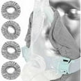 thumbnail image 4 of Revestimientos de máscaras Cpap de cara completa, máscaras Cpap reutilizables beige, fundas de algodón suave, azul, 4 of 5