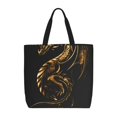 thumbnail image 1 of Fotbe Golden Dragon Tattoo Art Bolsa Tote con Estampado para Mujer, Bolsos con Cremallera, Bolsa de Hombro Casual de Gran Capacidad con Bolsillos Internos, 1 of 7