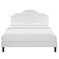 thumbnail image 5 of Modway Aviana Performance Velvet King Bed in White, 5 of 10