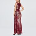thumbnail image 4 of EGNMCR Robes d'Été Femmes Tendance 2024 Robe Formelle Robes de Soirée Col Rond Sans Manches Robe de Soirée Club, 4 of 8
