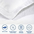 thumbnail image 2 of Superior Celtic Circle Cotton Decorative Bedspread and Sham Set, Twin, White, 2 of 10