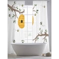 thumbnail image 5 of Bees Branches Sheer Curtains 96 Inch Length 2 Panels Set, Farmhouse Spring Botanical Watercolor Voile Window Treatment Semi Sheer Long Curtains Drapes for Bedroom/Living Room/Kitchen 52"x96"x2, 5 of 7