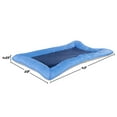 thumbnail image 2 of PETMAKER 43x29-Inch Sherpa Dog Bed with Water-Resistant Neck Bolster (Blue), 2 of 8