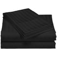 thumbnail image 2 of Home Sweet Home Dream LifeStyle Luxury Hotel Stripe 4-Piece 1200 Thread Count Black Stripe 100% Egyptian Cotton Sateen Sheet Set, Queen – Deep pocket, 2 of 5