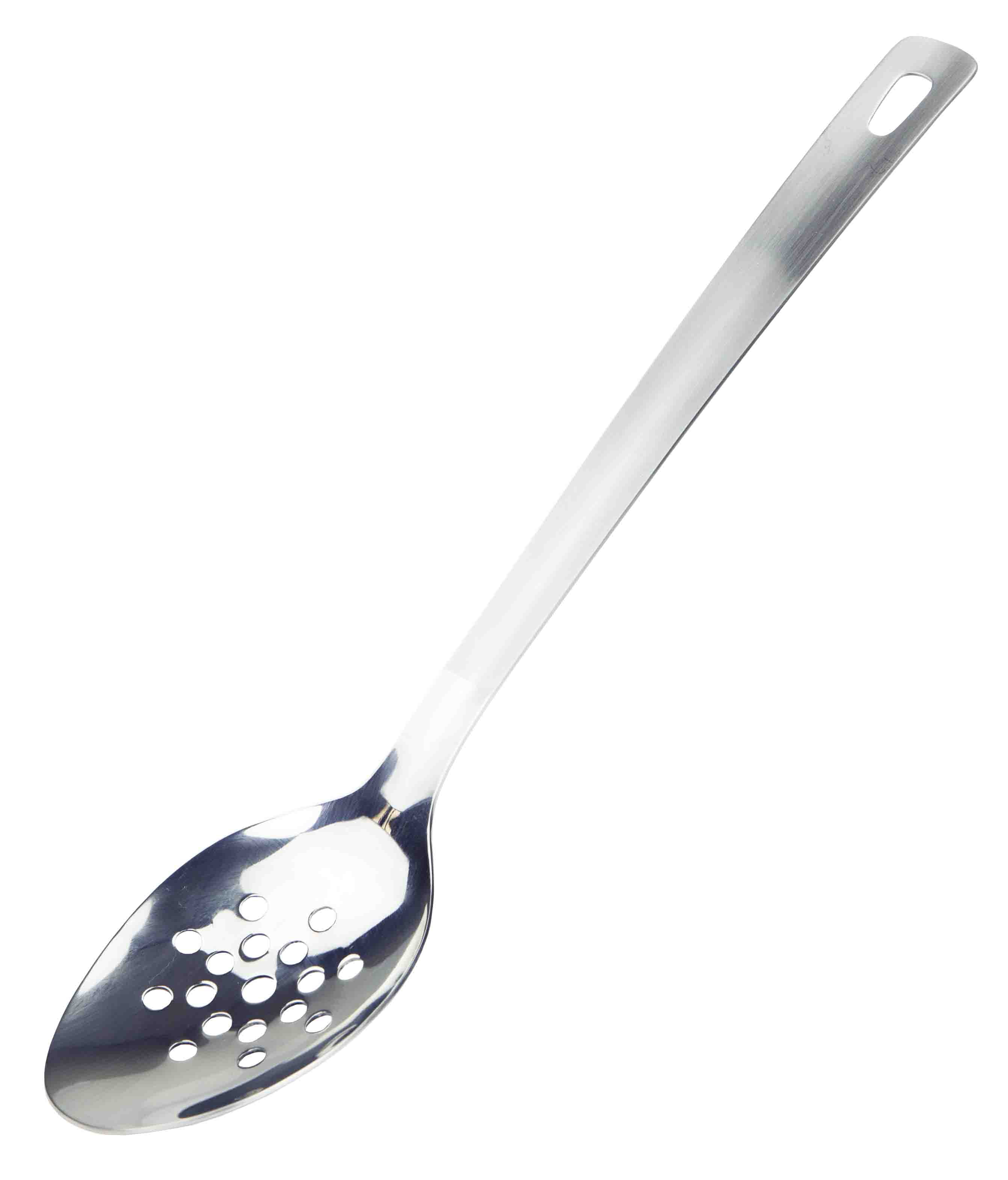 Stainless Steel Slotted Serving Spoon, Silver