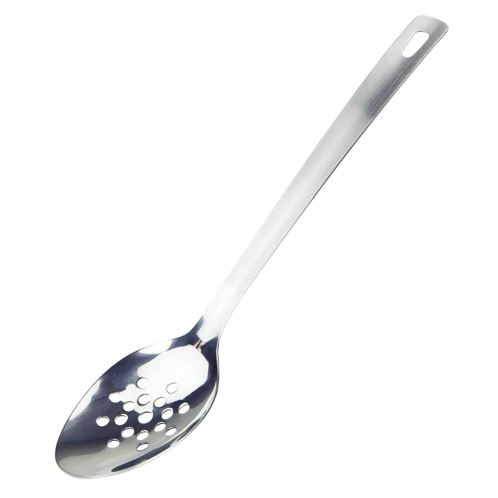 Stainless Steel Slotted Serving Spoon, Silver