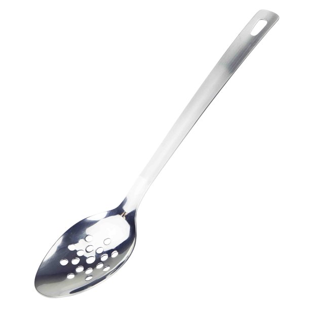 Stainless Steel Slotted Serving Spoon, Silver