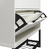 CosmoLiving by Cosmopolitan Brielle Entryway Shoe Storage, White ...